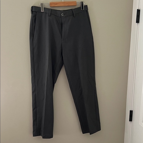 Haggar Men's Dark Gray Dress Pants - Picture 1 of 6